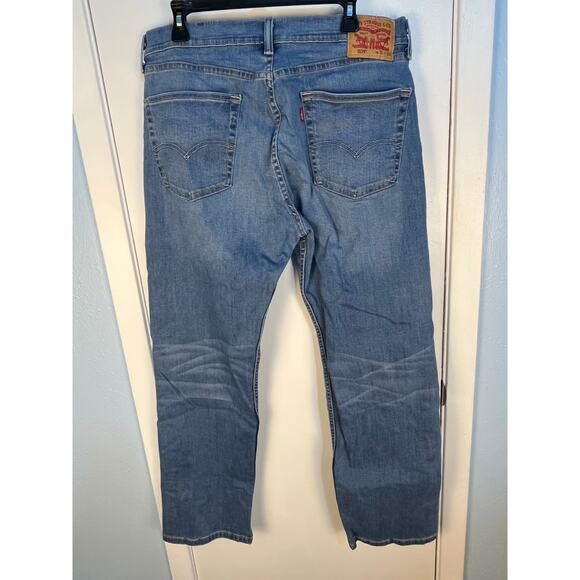 Levi’s 505 Jeans 36x30 Blue High Rise Straight Leg Regular Fit - Picture 3 of 8